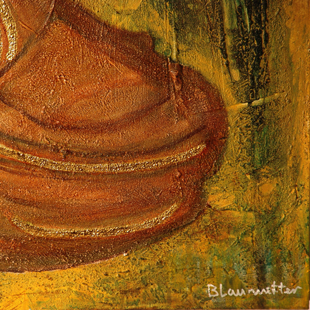 The brown Buddha - image detail