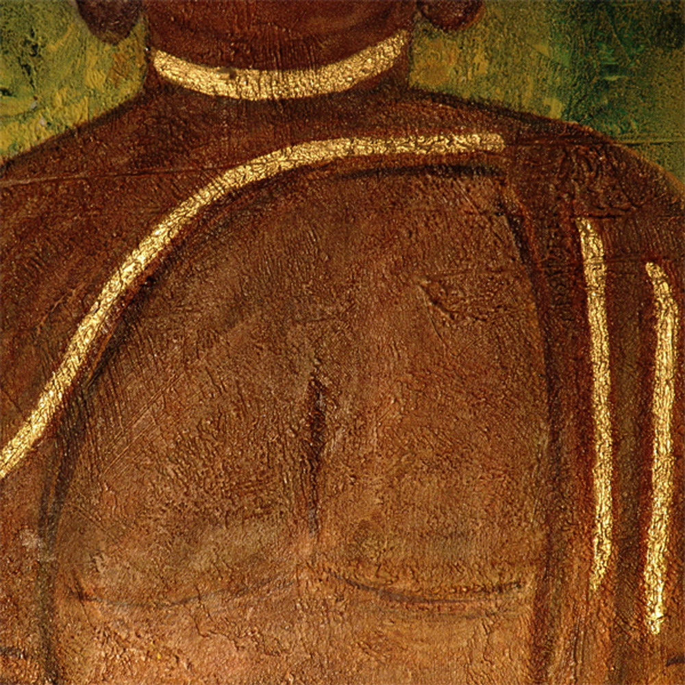 The brown Buddha - image detail