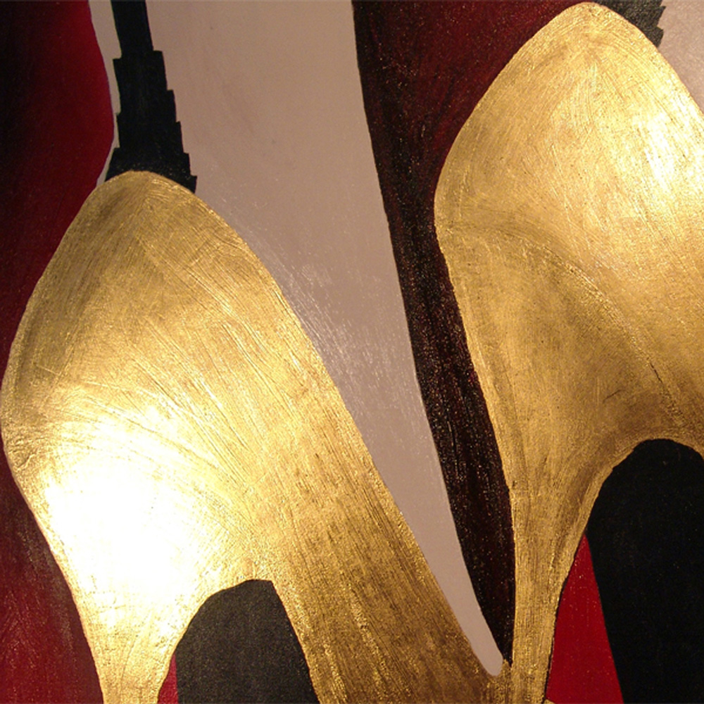 The golden shoes - image detail